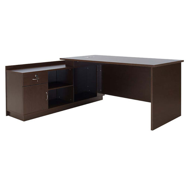 17 Stories Ambika LShape Executive Desk Wayfair.co.uk